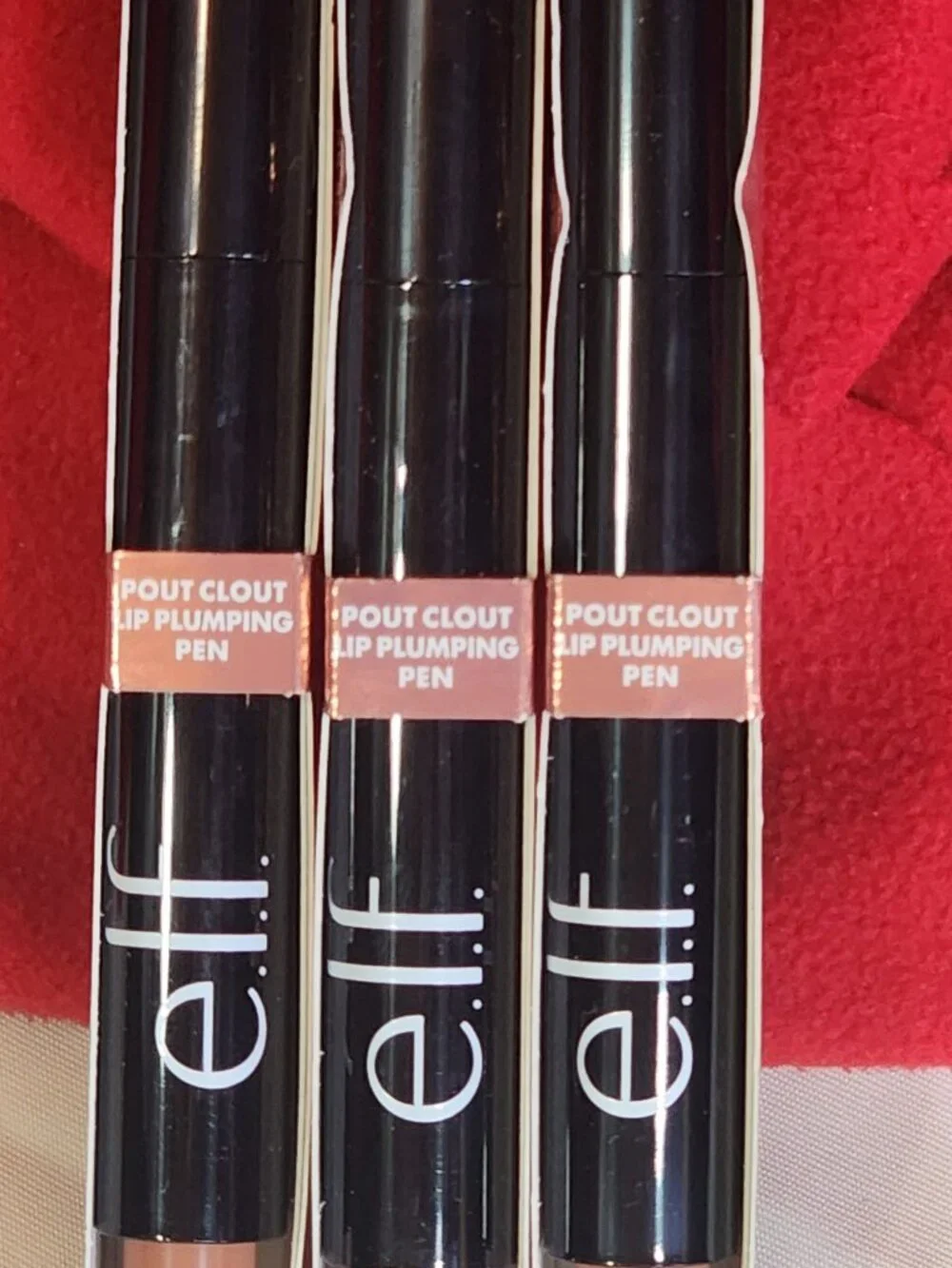 E.L.F. 3-IN-1 Lip Plumper Gloss Balm Pout Clout Plumping Pen #82293 Toasted 3CT